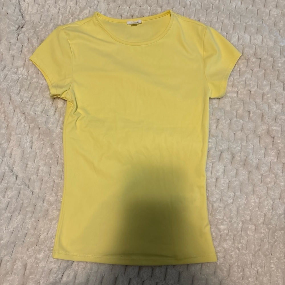 Garage Yellow Crewneck Short Sleeve Tee
